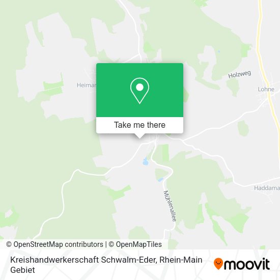 Карта Kreishandwerkerschaft Schwalm-Eder