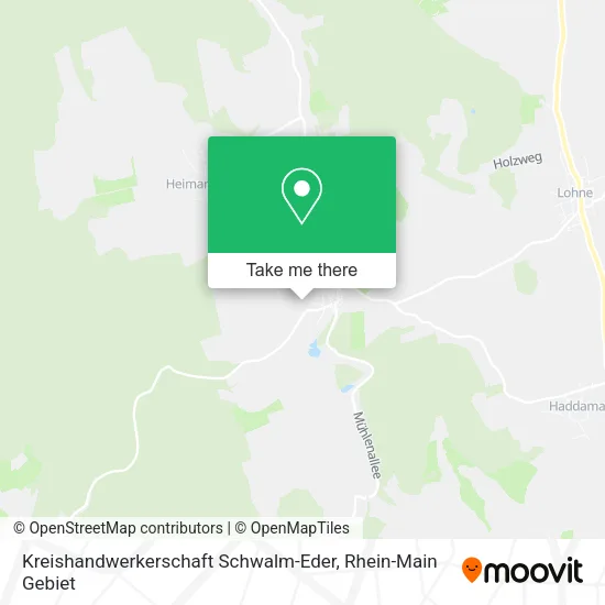 Карта Kreishandwerkerschaft Schwalm-Eder
