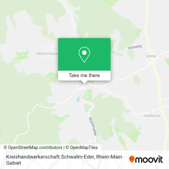 Карта Kreishandwerkerschaft Schwalm-Eder