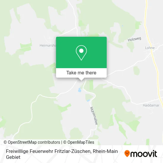 Карта Freiwillige Feuerwehr Fritzlar-Züschen