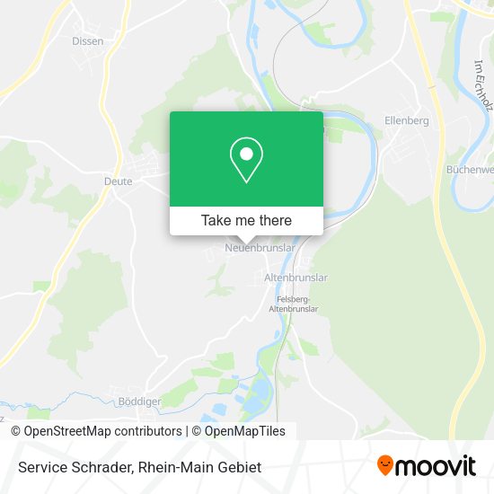 Service Schrader map