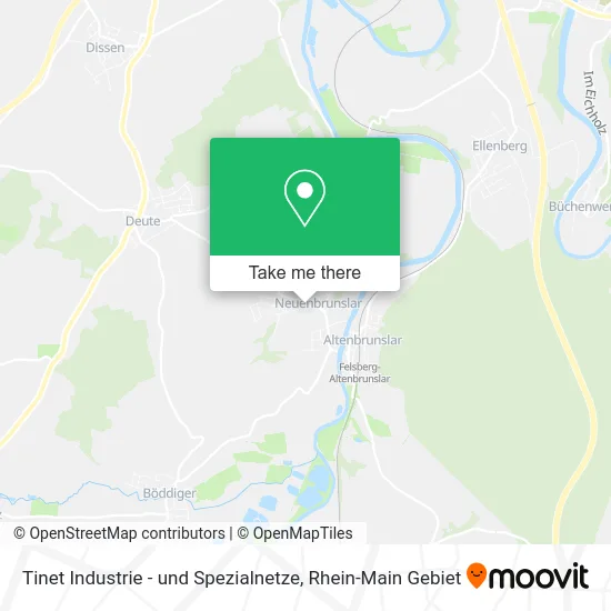 Карта Tinet Industrie - und Spezialnetze