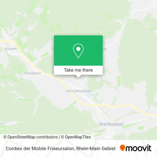Карта Cordies der Mobile Friseursalon