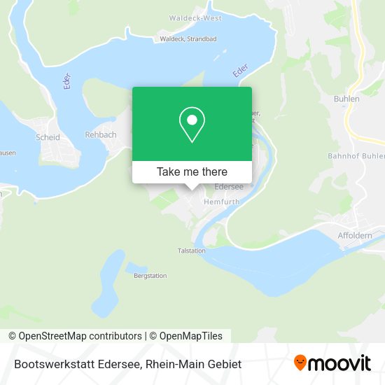 Карта Bootswerkstatt Edersee