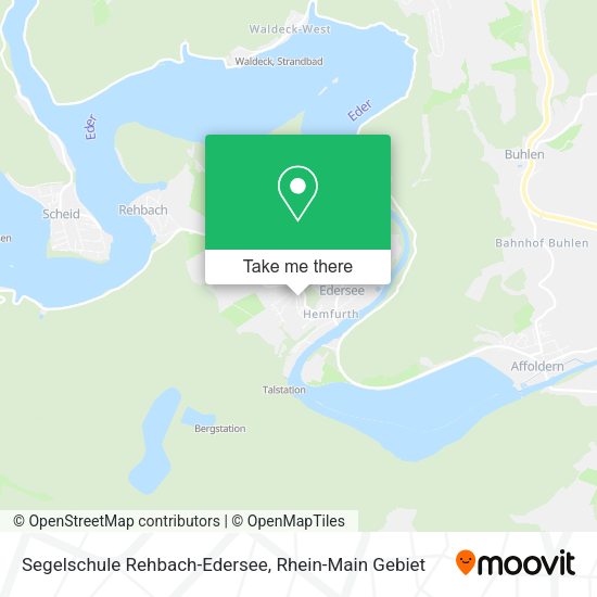 Карта Segelschule Rehbach-Edersee