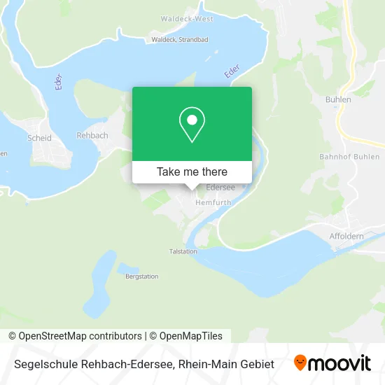 Карта Segelschule Rehbach-Edersee