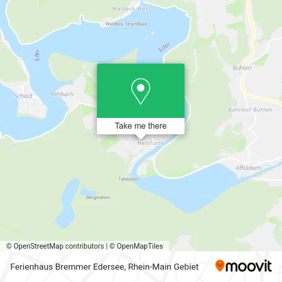 Карта Ferienhaus Bremmer Edersee
