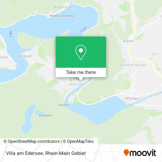 Карта Villa am Edersee