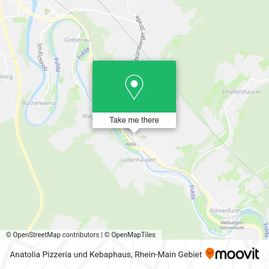 Карта Anatolia Pizzeria und Kebaphaus
