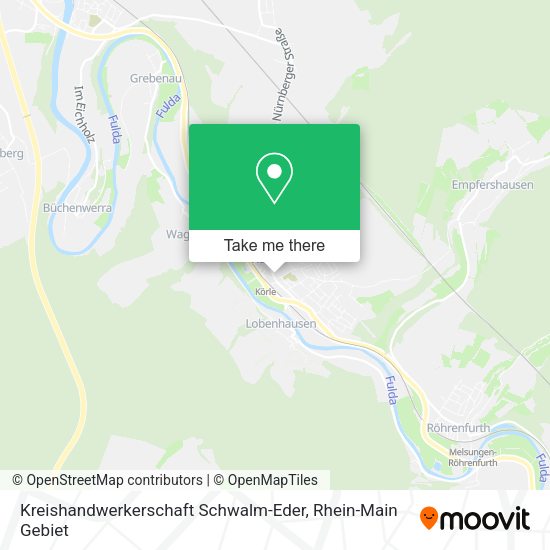 Карта Kreishandwerkerschaft Schwalm-Eder