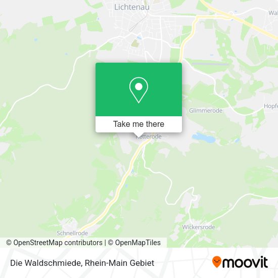 Карта Die Waldschmiede
