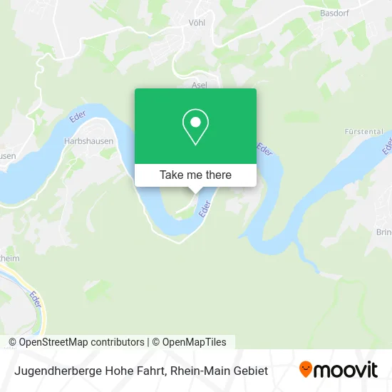 Карта Jugendherberge Hohe Fahrt