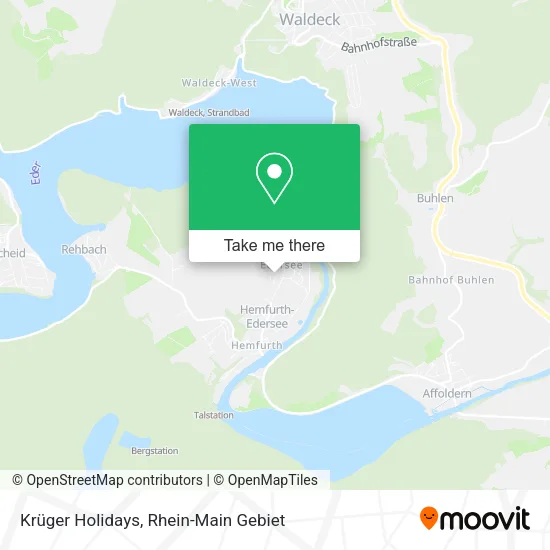 Карта Krüger Holidays