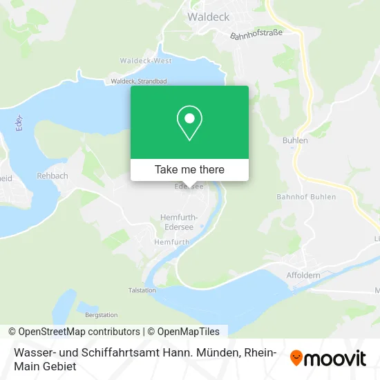 Карта Wasser- und Schiffahrtsamt Hann. Münden