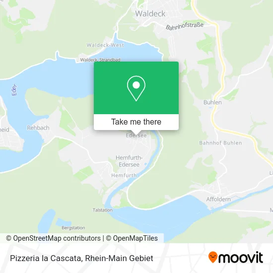Карта Pizzeria la Cascata