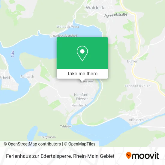 Карта Ferienhaus zur Edertalsperre