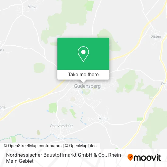 Карта Nordhessischer Baustoffmarkt GmbH & Co.
