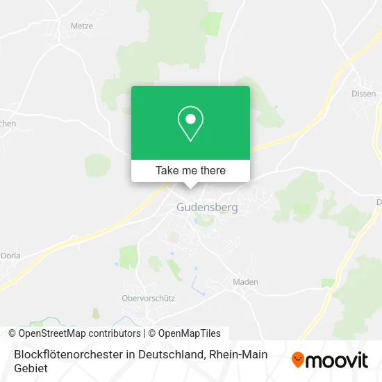 Карта Blockflötenorchester in Deutschland