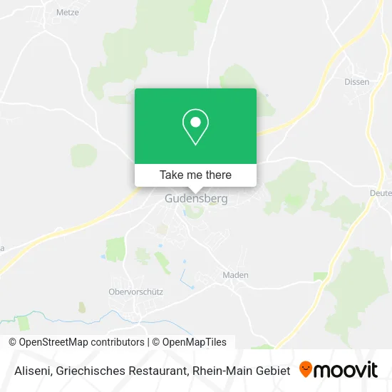 Карта Aliseni, Griechisches Restaurant