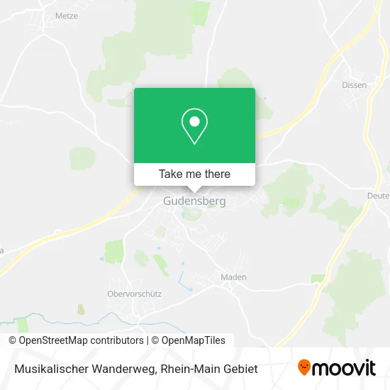 Карта Musikalischer Wanderweg