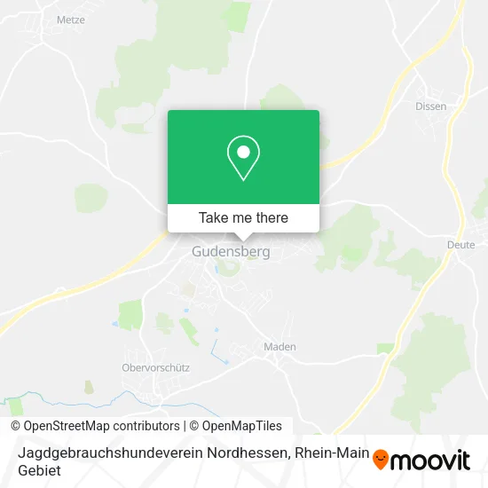 Карта Jagdgebrauchshundeverein Nordhessen