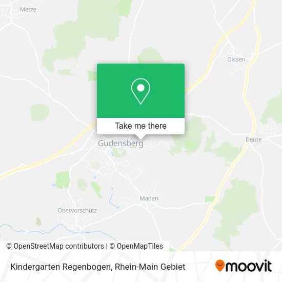 Карта Kindergarten Regenbogen