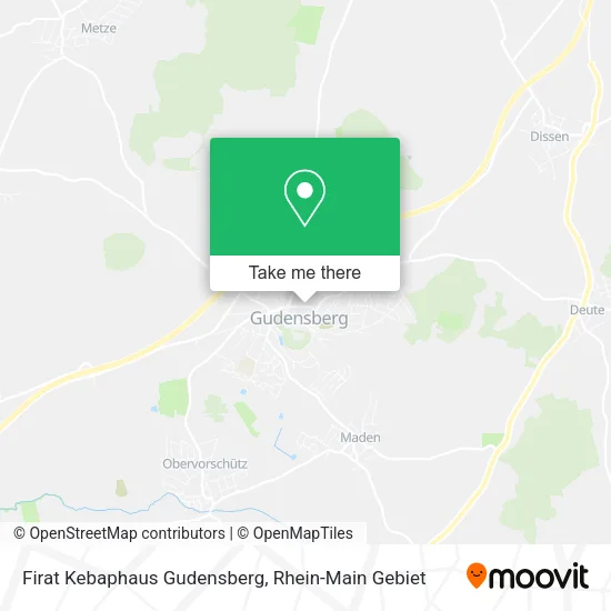 Firat Kebaphaus Gudensberg map