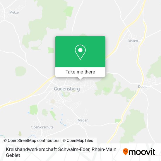 Карта Kreishandwerkerschaft Schwalm-Eder