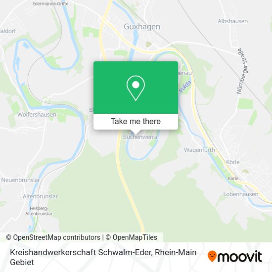 Карта Kreishandwerkerschaft Schwalm-Eder