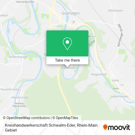 Карта Kreishandwerkerschaft Schwalm-Eder