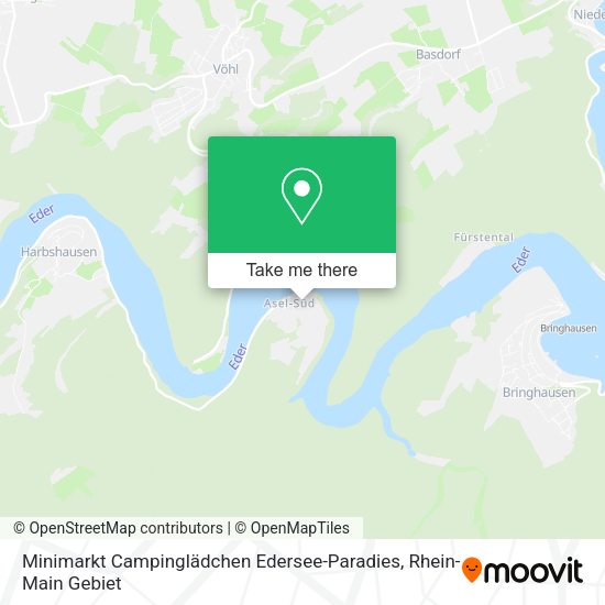 Карта Minimarkt Campinglädchen Edersee-Paradies
