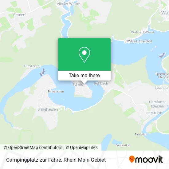 Карта Campingplatz zur Fähre