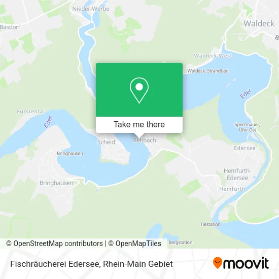Карта Fischräucherei Edersee