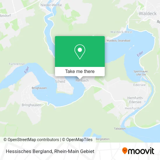 Карта Hessisches Bergland