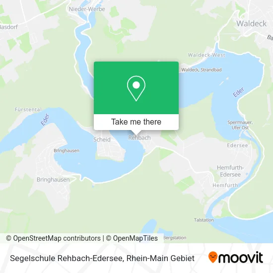 Карта Segelschule Rehbach-Edersee