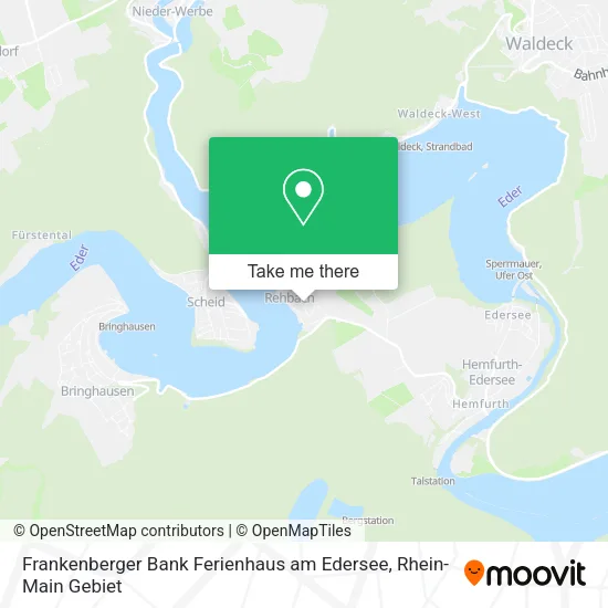 Карта Frankenberger Bank Ferienhaus am Edersee
