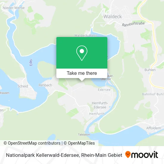 Карта Nationalpark Kellerwald-Edersee
