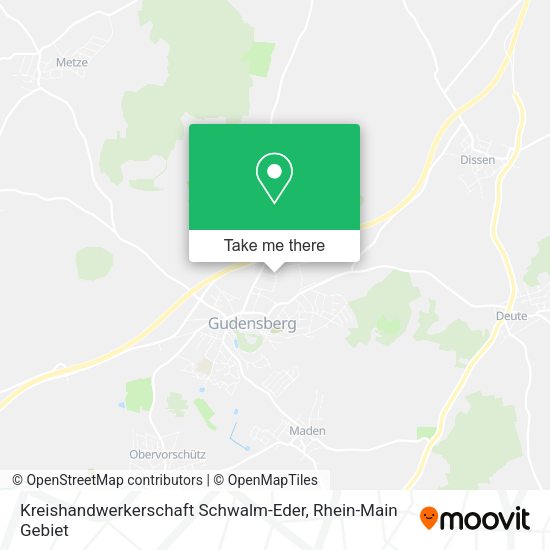 Карта Kreishandwerkerschaft Schwalm-Eder