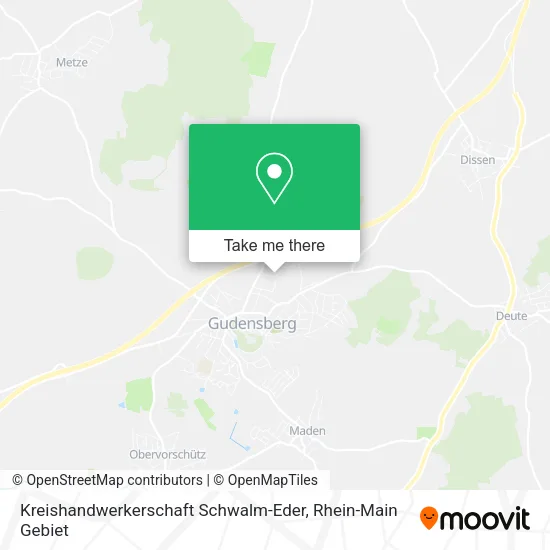 Карта Kreishandwerkerschaft Schwalm-Eder