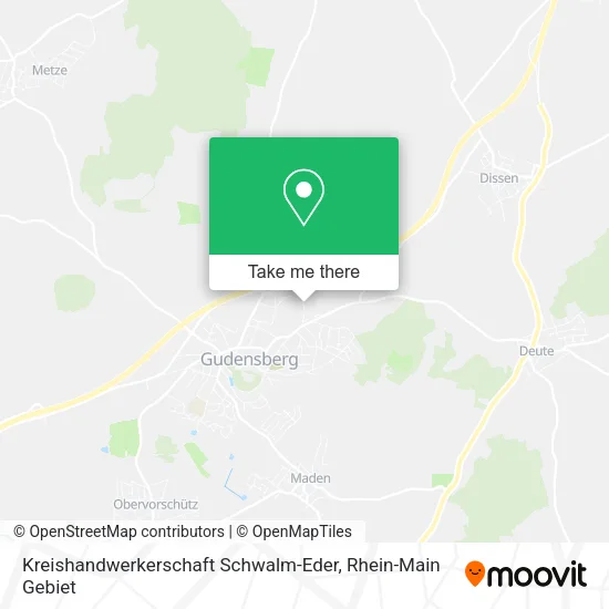 Карта Kreishandwerkerschaft Schwalm-Eder