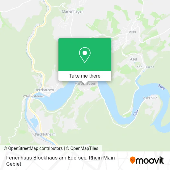 Карта Ferienhaus Blockhaus am Edersee
