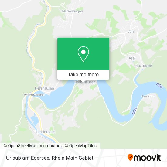 Карта Urlaub am Edersee