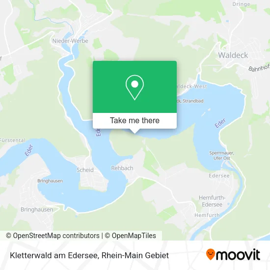Карта Kletterwald am Edersee
