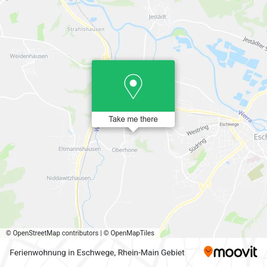 Карта Ferienwohnung in Eschwege