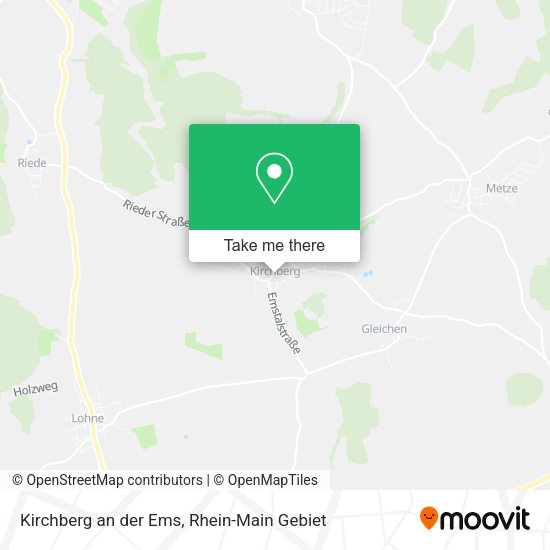 Карта Kirchberg an der Ems