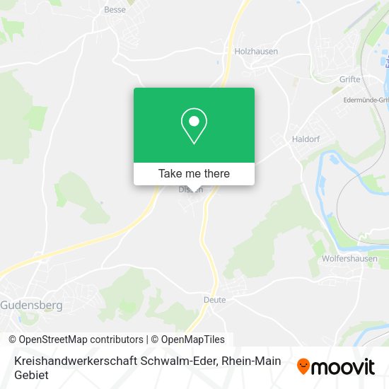 Карта Kreishandwerkerschaft Schwalm-Eder