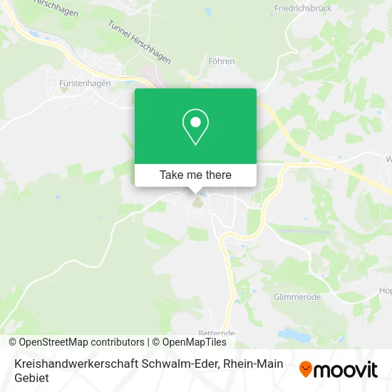 Карта Kreishandwerkerschaft Schwalm-Eder