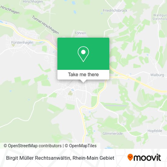 Карта Birgit Müller Rechtsanwältin