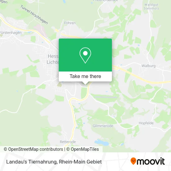 Карта Landau's Tiernahrung