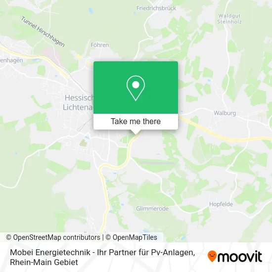 Карта Mobei Energietechnik - Ihr Partner für Pv-Anlagen